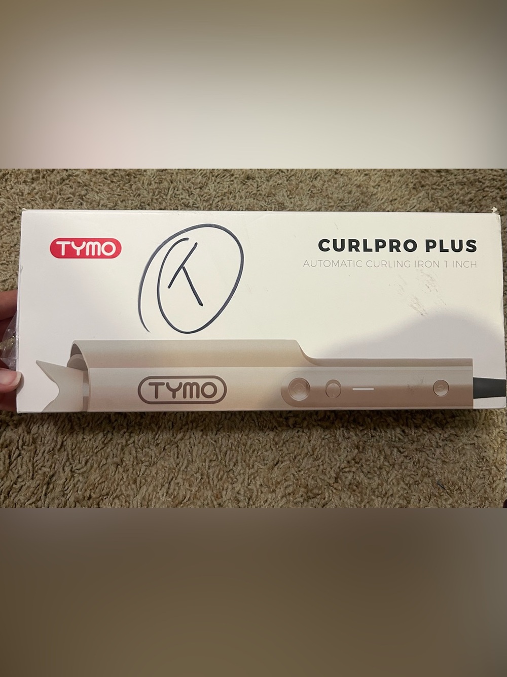 TYMO CurlPro Plus Automatic Curling Iron 1” Champagne